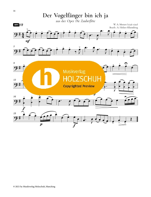 Der Vogelfänger bin ich ja